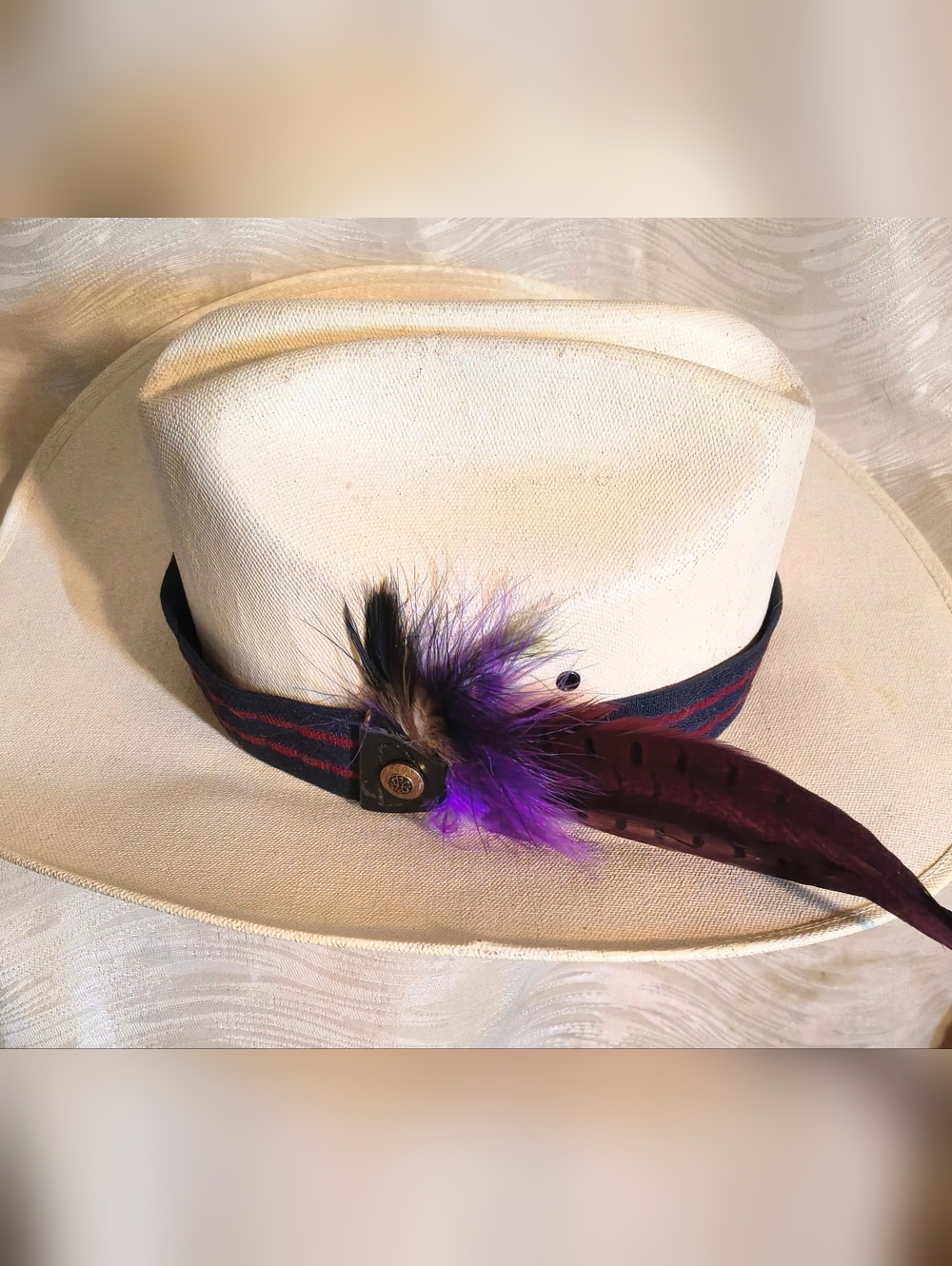 NWT Hat Band Southwestern, The Peach of Las Vegas, Adjustable One-of-a-kind USA